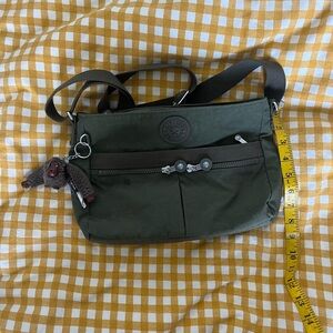 Green / sage Kipling crossbody bag